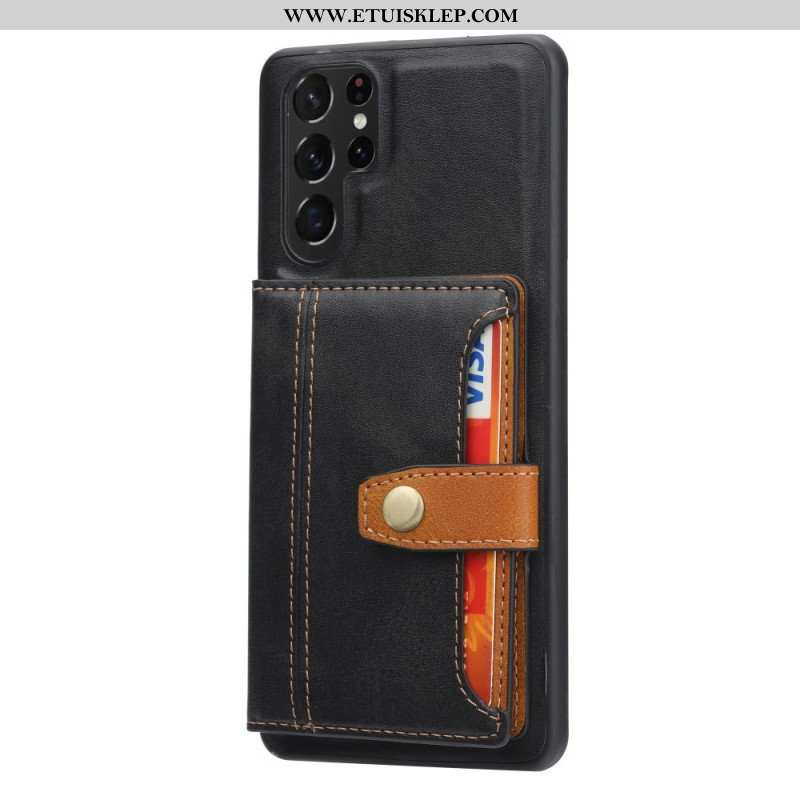 Futerały do Samsung Galaxy S22 Ultra 5G Pasek Podtrzymujący Posiadacza Karty